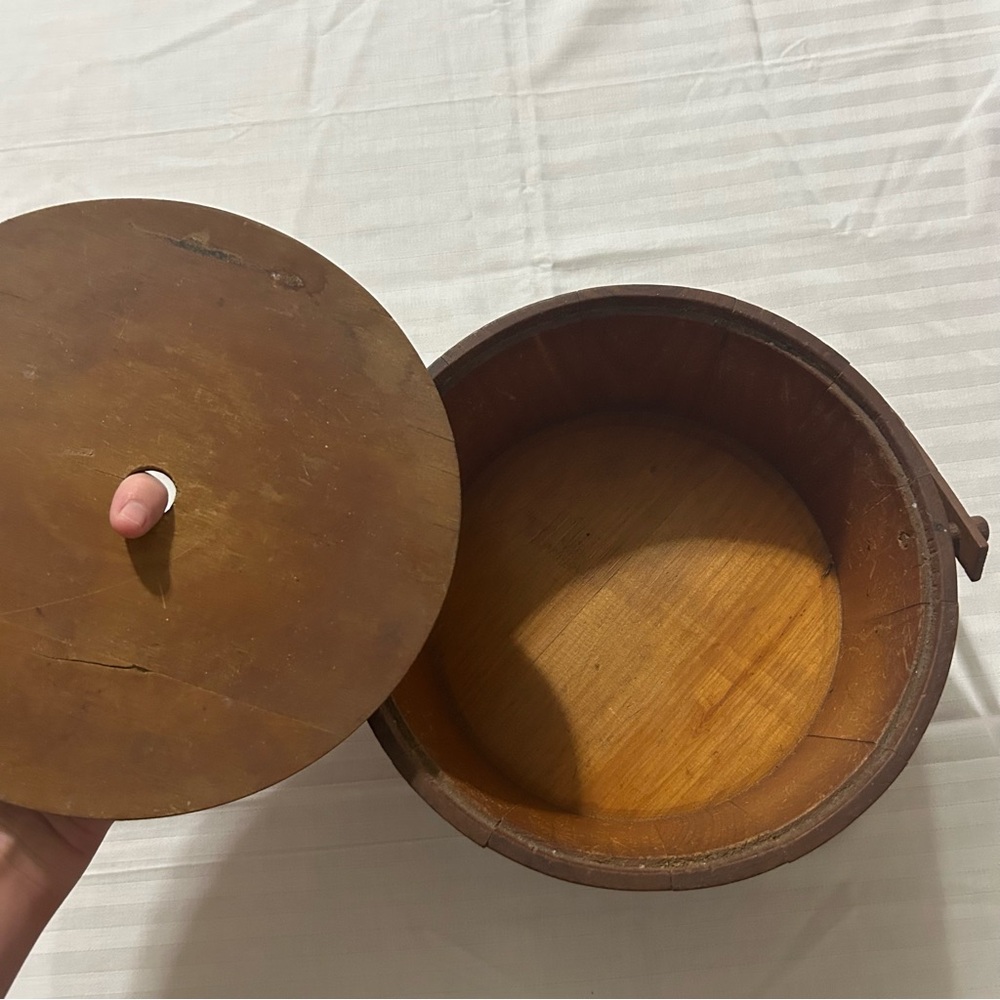 Vintage wooden sewing box - Picture 3 of 5
